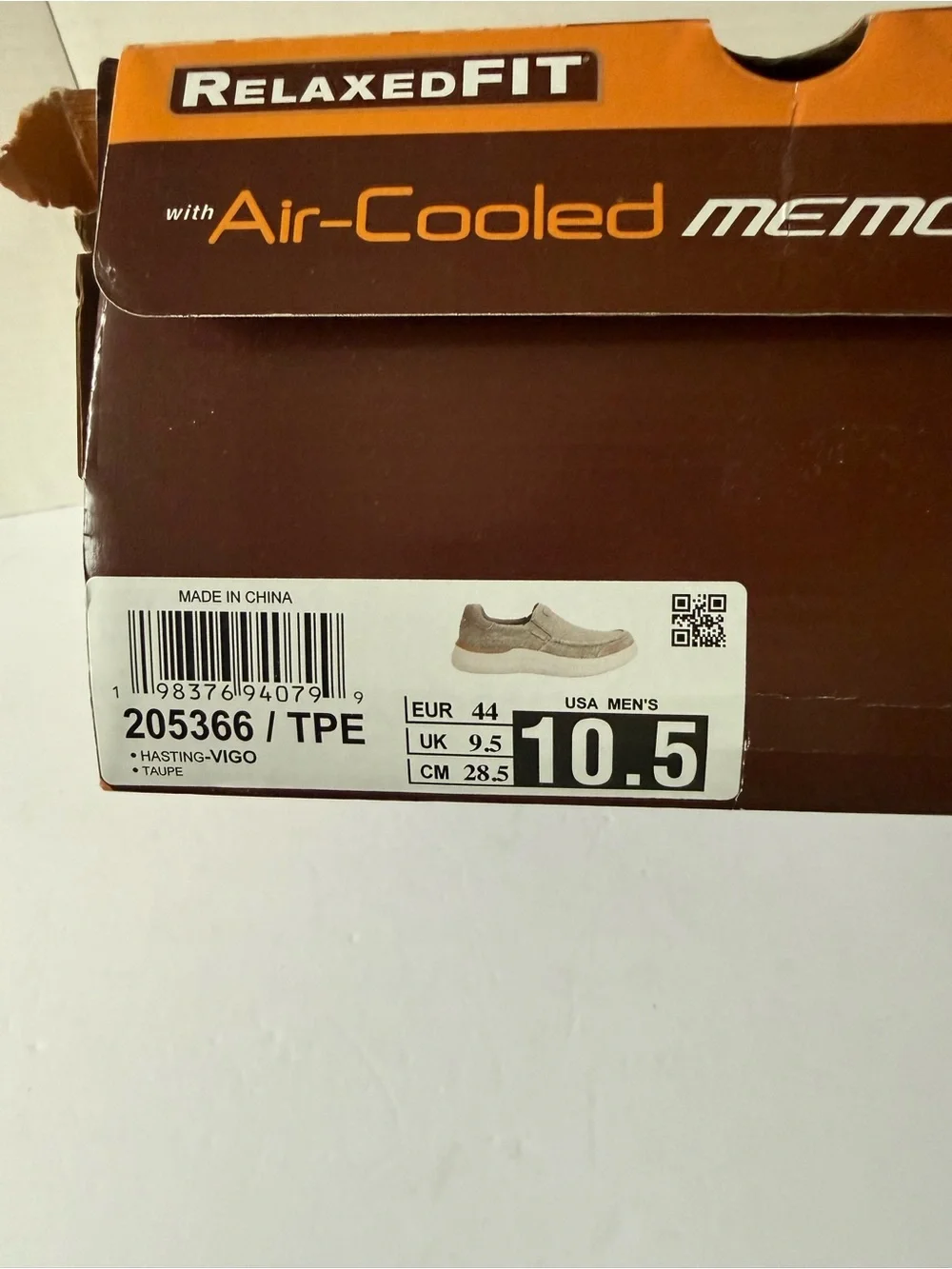 SKECHERS Hasting Vigo 205366 Taupe Relaxed Fit Sneaker Shoes  display picture 1